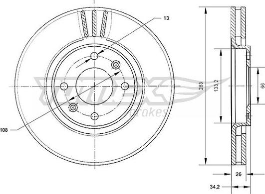 TOMEX brakes TX 70-24 - Disque de frein cwaw.fr