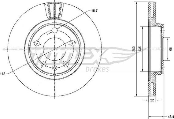 TOMEX brakes TX 70-21 - Disque de frein cwaw.fr