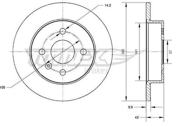 TOMEX brakes TX 70-23 - Disque de frein cwaw.fr