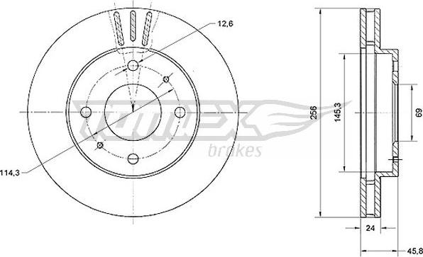 TOMEX brakes TX 70-74 - Disque de frein cwaw.fr