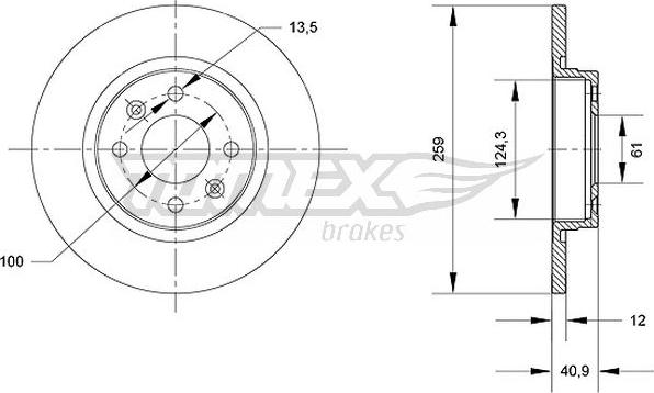 TOMEX brakes TX 70-76 - Disque de frein cwaw.fr