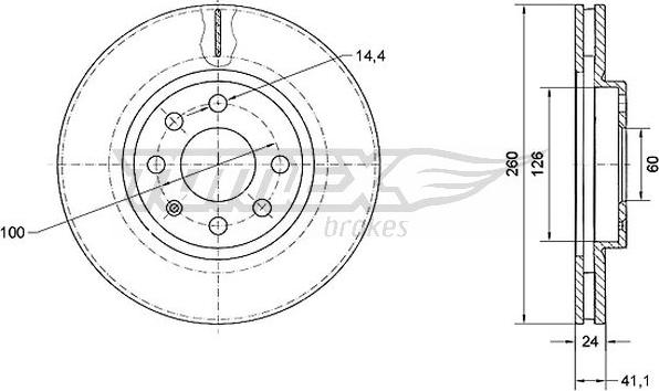 TOMEX brakes TX 70-73 - Disque de frein cwaw.fr