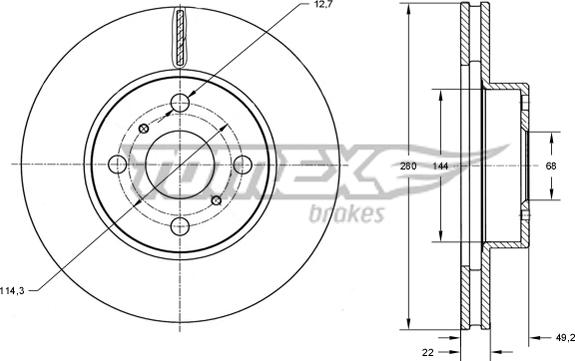 TOMEX brakes TX 70-72 - Disque de frein cwaw.fr