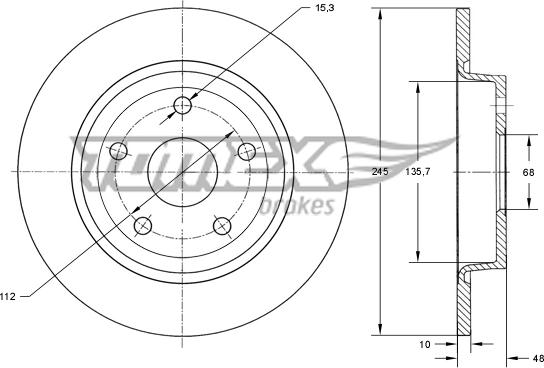 TOMEX brakes TX 71-93 - Disque de frein cwaw.fr