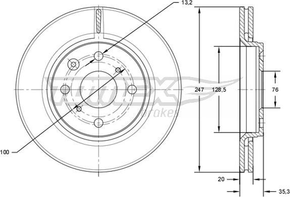 TOMEX brakes TX 71-55 - Disque de frein cwaw.fr