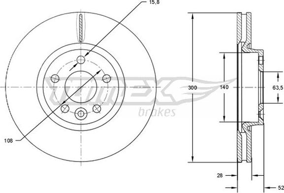 TOMEX brakes TX 71-56 - Disque de frein cwaw.fr