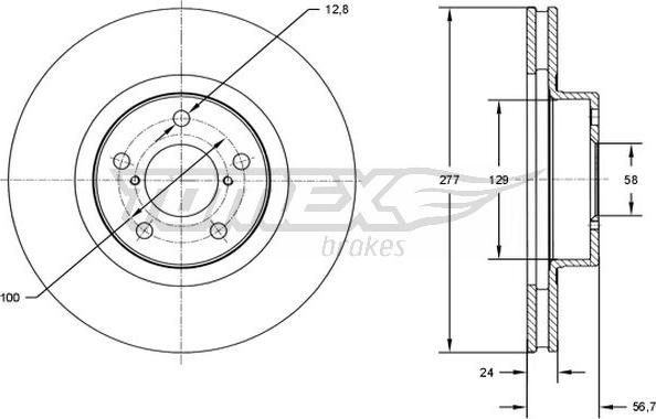 TOMEX brakes TX 71-51 - Disque de frein cwaw.fr