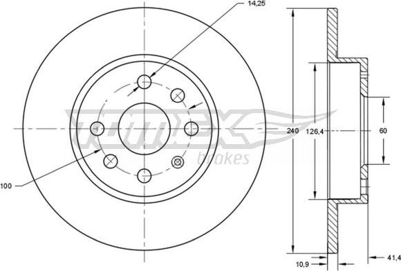 TOMEX brakes TX 71-52 - Disque de frein cwaw.fr