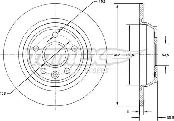 TOMEX brakes TX 71-61 - Disque de frein cwaw.fr