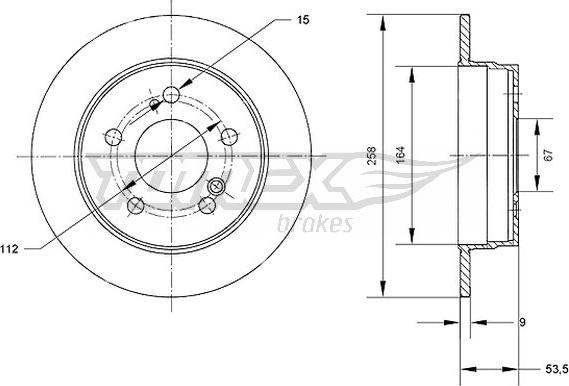 TOMEX brakes TX 71-01 - Disque de frein cwaw.fr