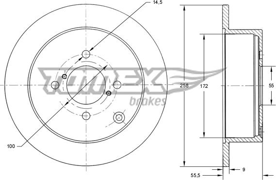 TOMEX brakes TX 71-08 - Disque de frein cwaw.fr