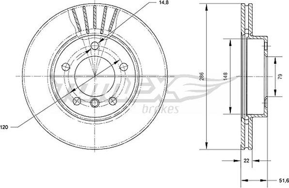 TOMEX brakes TX 71-02 - Disque de frein cwaw.fr