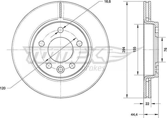 TOMEX brakes TX 71-07 - Disque de frein cwaw.fr