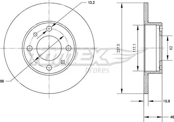 TOMEX brakes TX 71-16 - Disque de frein cwaw.fr