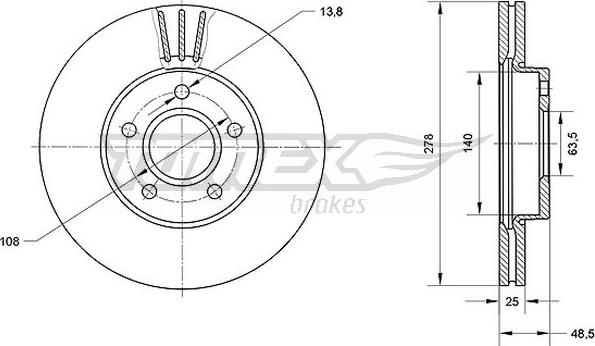 TOMEX brakes TX 71-11 - Disque de frein cwaw.fr