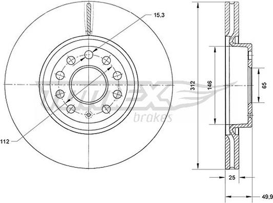 TOMEX brakes TX 71-12 - Disque de frein cwaw.fr