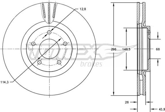 TOMEX brakes TX 71-84 - Disque de frein cwaw.fr