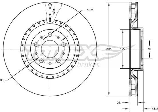 TOMEX brakes TX 71-86 - Disque de frein cwaw.fr