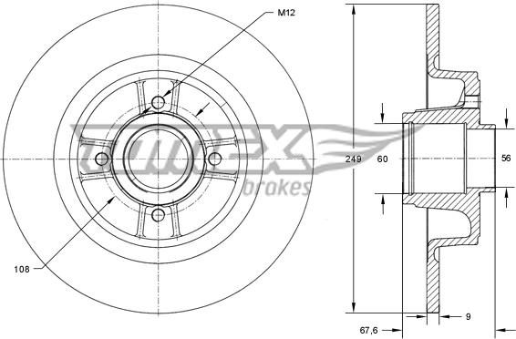 TOMEX brakes TX 71-811 - Disque de frein cwaw.fr