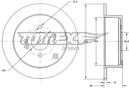 TOMEX brakes TX 71-34 - Disque de frein cwaw.fr