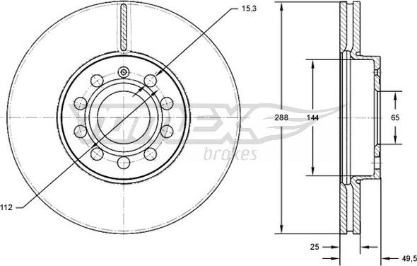 TOMEX brakes TX 71-31 - Disque de frein cwaw.fr