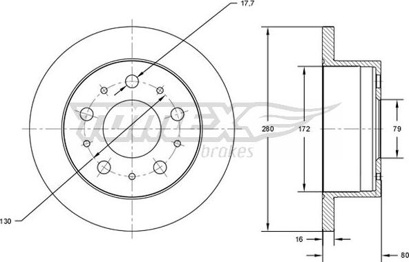 TOMEX brakes TX 71-38 - Disque de frein cwaw.fr