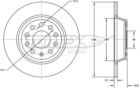 TOMEX brakes TX 71-37 - Disque de frein cwaw.fr