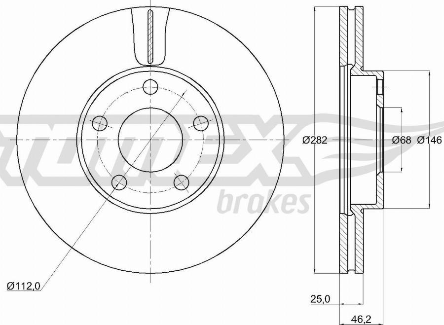 TOMEX brakes TX 71-26 - Disque de frein cwaw.fr