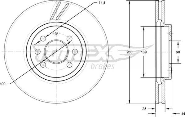 TOMEX brakes TX 71-20 - Disque de frein cwaw.fr