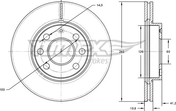 TOMEX brakes TX 71-21 - Disque de frein cwaw.fr