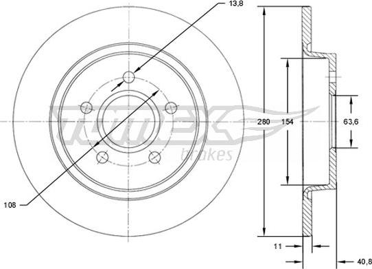 TOMEX brakes TX 71-75 - Disque de frein cwaw.fr