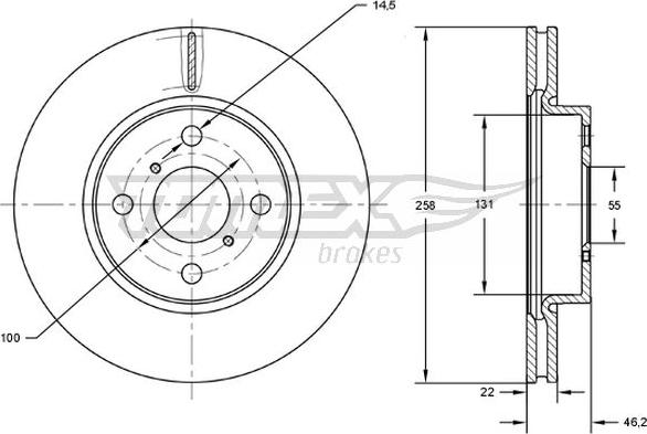 TOMEX brakes TX 71-70 - Disque de frein cwaw.fr