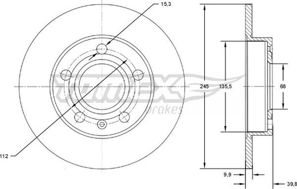 TOMEX brakes TX 71-71 - Disque de frein cwaw.fr