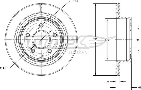 TOMEX brakes TX 71-72 - Disque de frein cwaw.fr