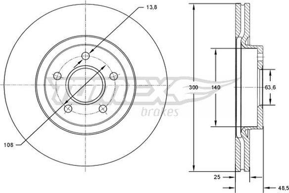 TOMEX brakes TX 71-77 - Disque de frein cwaw.fr