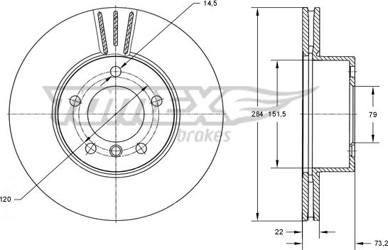 TOMEX brakes TX 73-99 - Disque de frein cwaw.fr