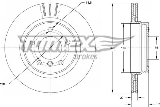 TOMEX brakes TX 73-96 - Disque de frein cwaw.fr