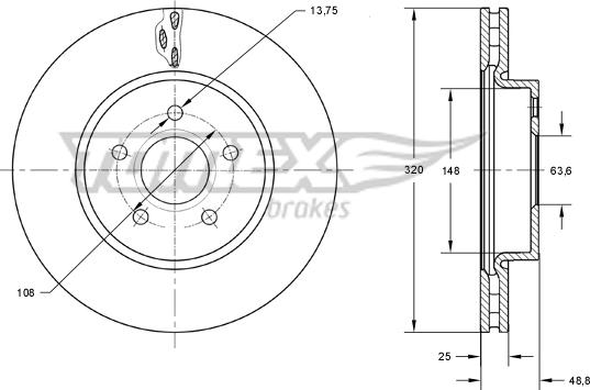 TOMEX brakes TX 73-91 - Disque de frein cwaw.fr