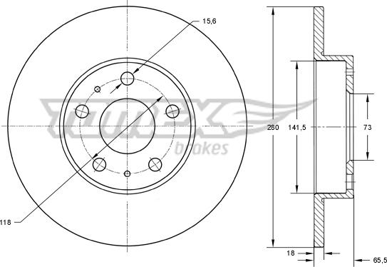 TOMEX brakes TX 73-46 - Disque de frein cwaw.fr