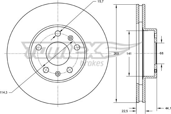 TOMEX brakes TX 73-51 - Disque de frein cwaw.fr