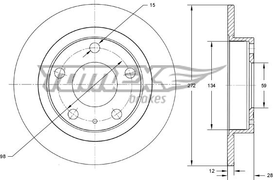 TOMEX brakes TX 73-65 - Disque de frein cwaw.fr