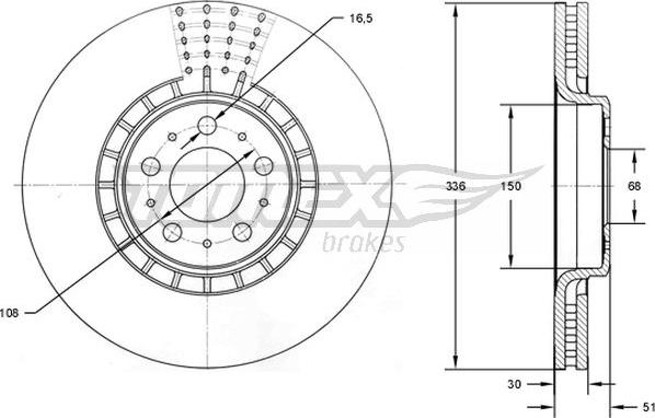 TOMEX brakes TX 73-09 - Disque de frein cwaw.fr