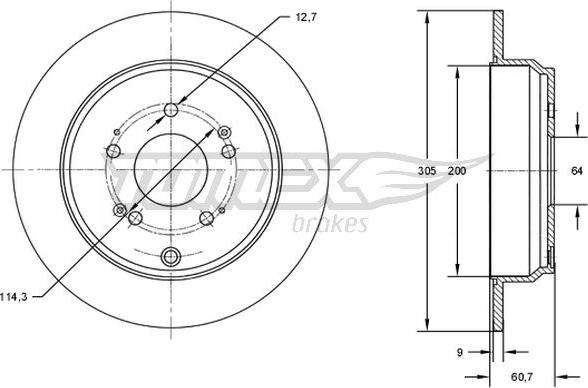 TOMEX brakes TX 73-04 - Disque de frein cwaw.fr