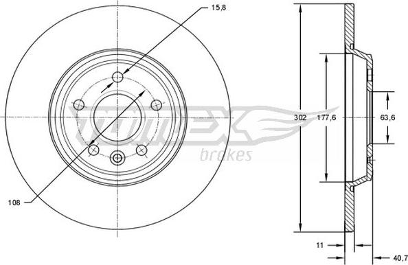 TOMEX brakes TX 73-08 - Disque de frein cwaw.fr