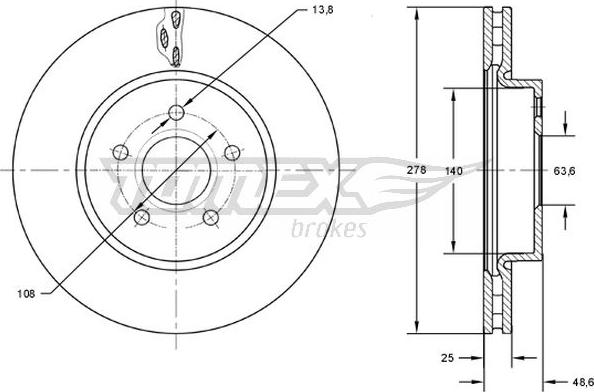 TOMEX brakes TX 73-02 - Disque de frein cwaw.fr