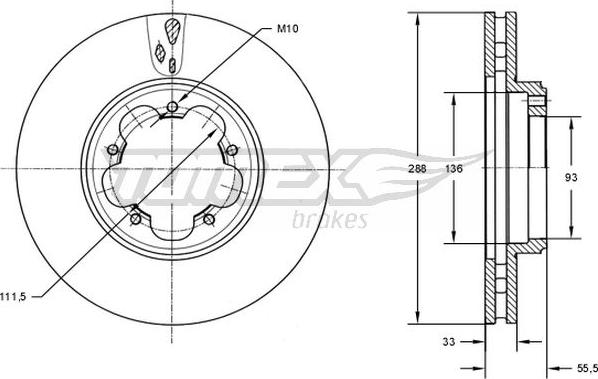 TOMEX brakes TX 73-11 - Disque de frein cwaw.fr