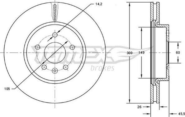 TOMEX brakes TX 73-17 - Disque de frein cwaw.fr