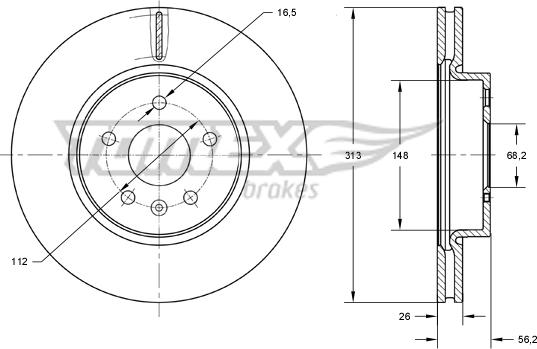 TOMEX brakes TX 73-89 - Disque de frein cwaw.fr