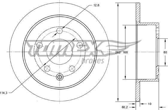 TOMEX brakes TX 73-86 - Disque de frein cwaw.fr