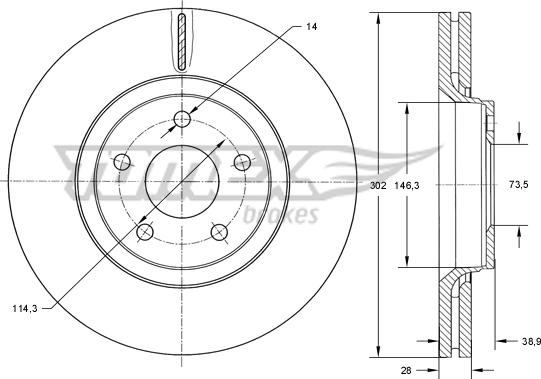 TOMEX brakes TX 73-80 - Disque de frein cwaw.fr